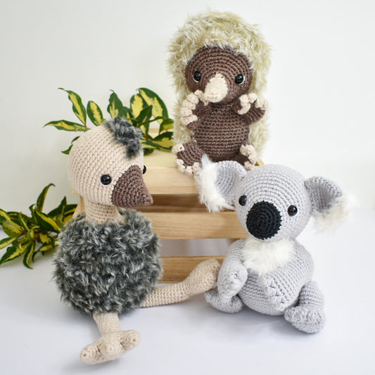 Crochet Pattern Bundle - Australian Baby Animals