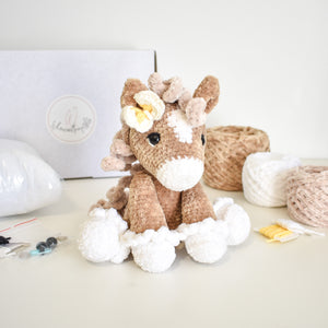 Honey the Horse Crochet Kit and 'Fluffy Amigurumi Animals' Book