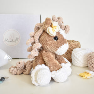 Honey the Horse Crochet Kit and 'Fluffy Amigurumi Animals' Book